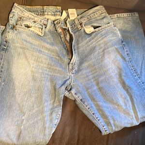 Distressed bootleg Lucky jeans 36 short